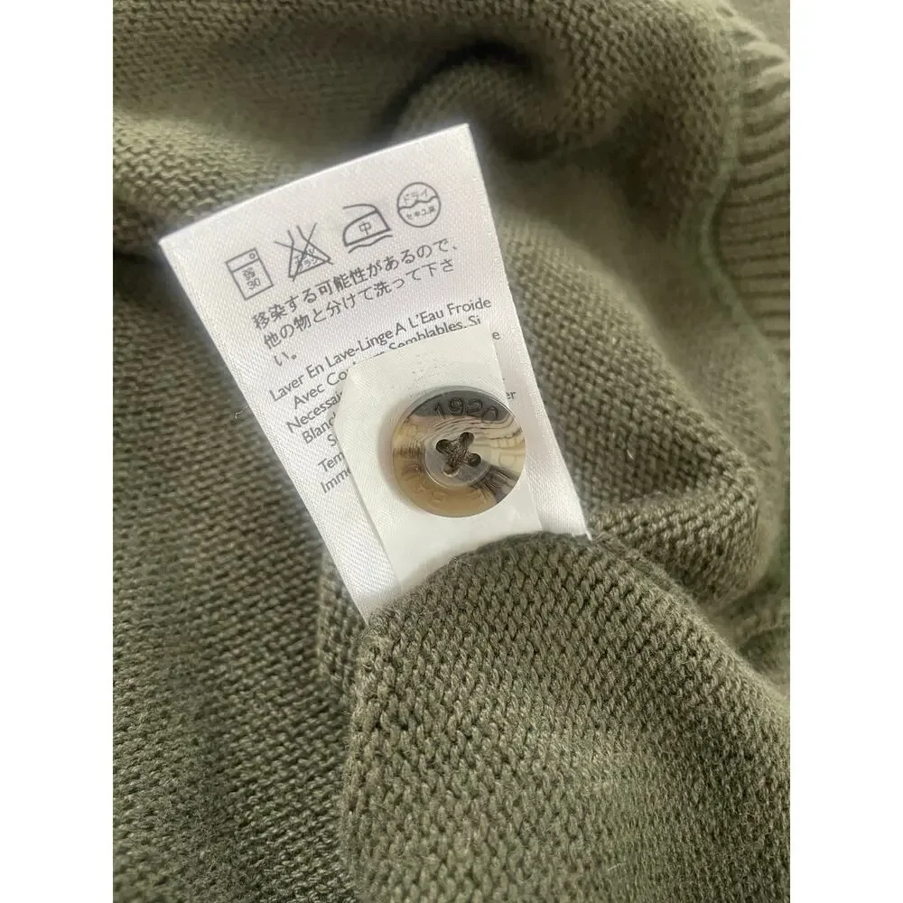 Vintage Eddie Bauer Men’s 100% cotton olive green pullover sweater Size 2XL - Picture 10 of 10
